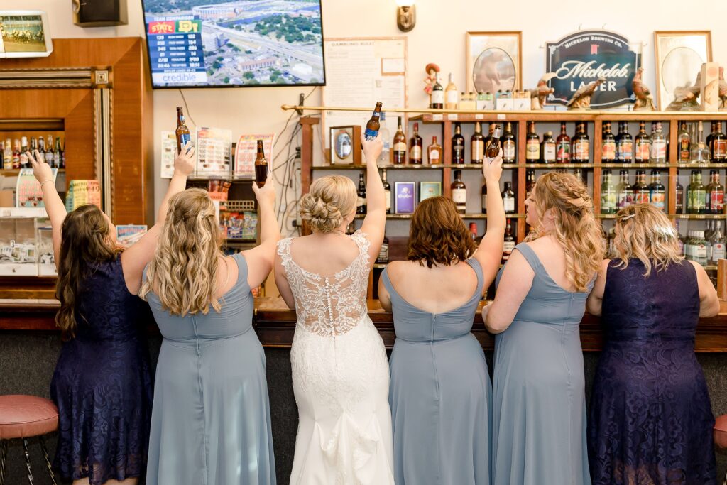 celebrating with your bridesmaids